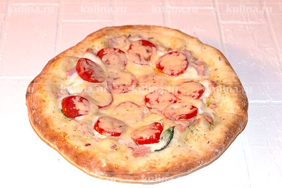 Пицца с ветчиной и сыром | Простые рецепты на каждый день