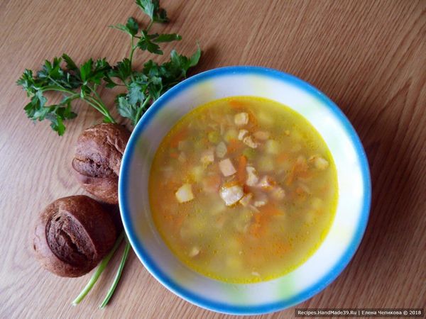 Суп с зеленым горошком | Простые рецепты на каждый день